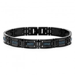 1/2 CTW Black Finish Men