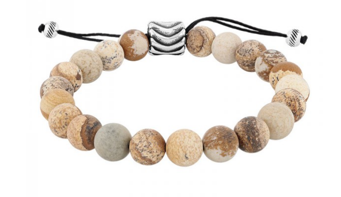 Men's Rock Bead Bracelet