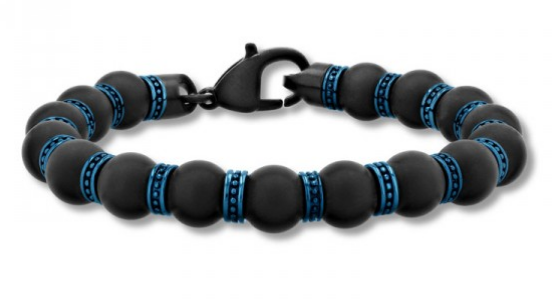 Men's Onyx Bead Bracelet
