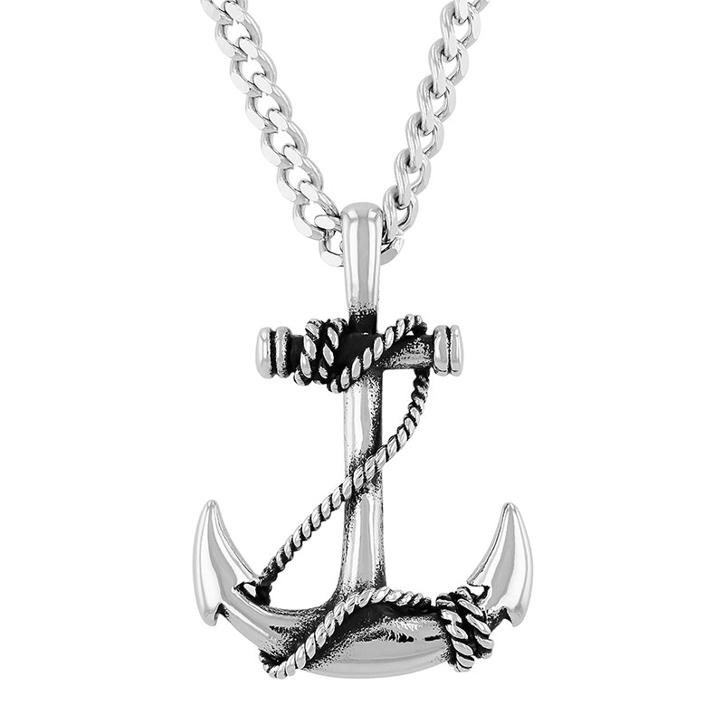 Stainless Steel Anchor Pendant TS16837